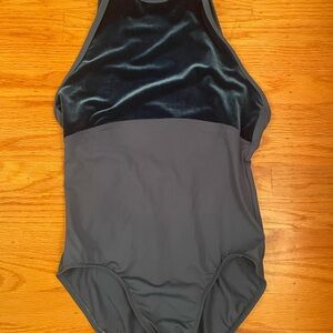 Suffolk High Neck Velvet Leotard